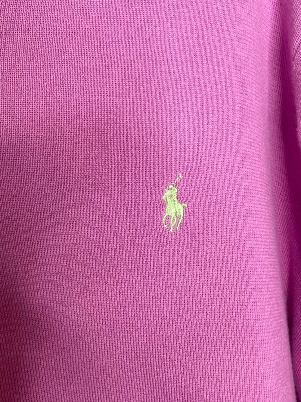 Polo by Ralph Lauren Pima Cotton V-neck Sweater Pink Sz XL